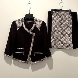 White House Black Market suit; worn twice; size 6